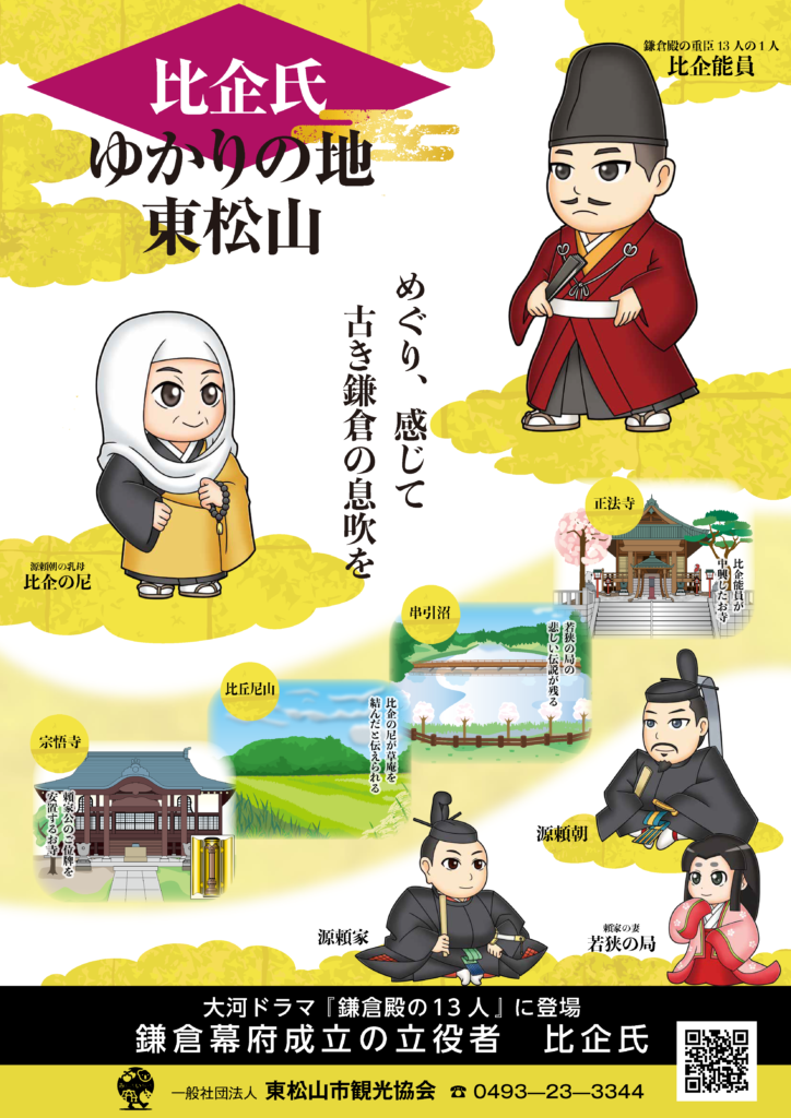 比企氏ゆかりの地東松山 ｷｬﾗｸﾀｰｲﾗｽﾄによるpr作戦 一般社団法人東松山市観光協会